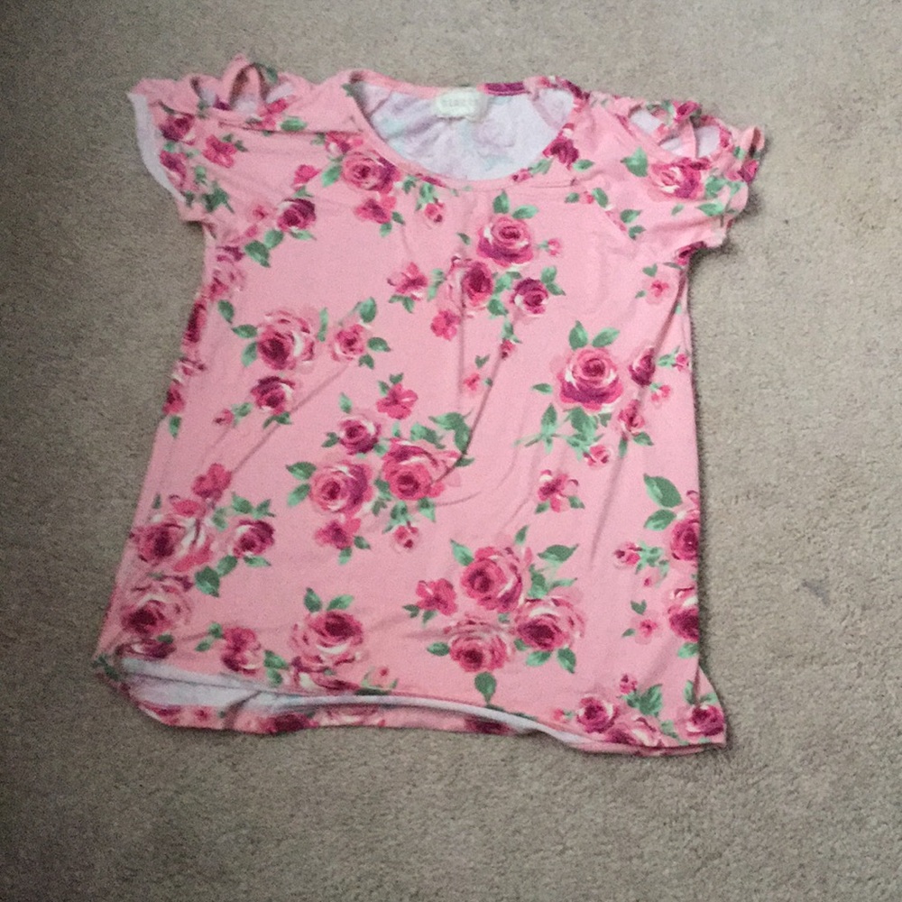 Rose Cropped T-Shirt